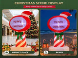 Jingle Jollys Christmas Inflatable Pole 1.8M Height LED Outdoor Decorations Illuminated XMAS-INF-POLE-6FT