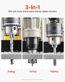 Magnetic Drill 1400W 2878 lbf Mag Drill Press 2 in Boring Diameter 6 Bits Yellow V952-CLZJP6JT50MM91ULEV3