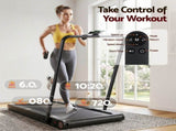 Everfit 4 in 1 Vibration Walking Pad Treadmill Under Desk Treadmills for Home Gym with App Control TMILL-MIG-380-VBH