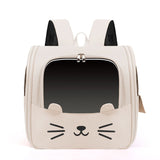 Pet Backpack Carrier for Dogs Cats Breathable Lightweight Oxford Fabric, 3D Pressure Relief, Front V1232-SJB-MM-003