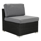 Veranda Fancy Grande Sofa Set V264-OTF-524S-BLK-AU-7PC