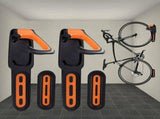 Bicycle Rack, Wall-Mounted Bicycle Rack with Rubber Coating, for 2 Bicycles, Wall-Mounted Bicycle V1237-ZY-715-026