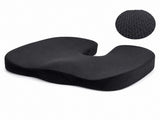 Black Memory Foam Seat Cushion - 44 x 35 x 6 cm Polyester Chair Pad, Anti-slip bottom,Thickened V888-ELOSUNG56049-4