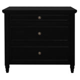 Beau 3 Drawer Solid White Cedar Turn Leg Dresser V199-SB003TLB