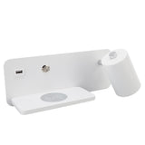 LED Wall Light USB Interface Wireless Charging LED Wall Lamp for Living Room Bedroom 85265V White V1294-YM3119220151211-0421