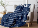 Sympathy Memorial Gifts for Loss of Husband, Soft Flannel Memorial Blanket, Remembrance Condolences V1258-DP02-C-1143