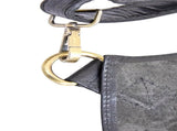 Pierre Cardin Professional Leather Apron Butcher Woodwork Hairdressing Barber Chef - Black V563-PC3433-BLACK