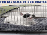 Petluno Large Dog Bed Washable, Calming Crate Mattress with Non Skid Bottom, Fluffy Anti Anxiety V1259-DP01-A-1546