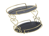 Cosmetic Storage Rack 2 Tier Makeup Organizer Shelf Bathroom Vanity Tray Jewelry Stand for Perfumes V1294-YM0901-3112250043211