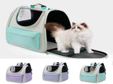 Pet Carrier Backpack Breathable Large ty Cat Travel Bag Blue V1263-JX-7833-1