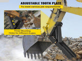 32 inch Backhoe Excavator Thumb Attachments Weld On Adjustable Boom Tractor Excavator 1/2Inch Teeth V952-FCMZ32INCBH12MM01V0