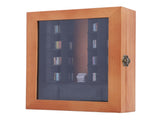 Miniature Book Display Case Solid Wood and Plastic Rotatable Tiny Miniature Library Display Cabinet V1294-YM0901-3115250006911
