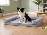 Pawz Cooling Orthopedic Dog Bed Waterproof Lining Washable Memory Foam Grey S PT1423-GY-S-AU