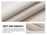 2 Curtains Linen Sheer Curtains 63 Inch Length Semi Sheer Curtains Silver Linen Curtain Panels for V1369-AZ3-W-17614