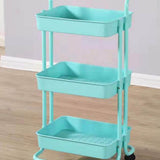 Heavy Duty 3 Tier Utility Rolling Cart Stylish Multifunctional Storage Organizer for Kitchen V1294-YM0717-3117220193313