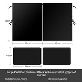 5Pcs Car Window Shades, 4 Pcs Car Side Window Sun Shades & 1 Rear Seat Divider Curtain UV Protection V1192-AZ-W-3112