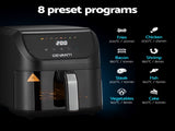 Devanti Air Fryer 5L W/ LCD Touch 1500W AF-K-G-V6L-BK