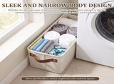 2 Pcs Small Storage Bins with Comfortable Carry Handle, Versatile Home Storage, Foldable And Easy V1369-AZ3-W-12596