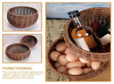Multipurpose Woven Basket PP Iron 1Pcs 8.25X8.25X6.88In V1370-AZ4-14535