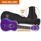 3rd Avenue Soprano Ukulele - Purple V398-NM-STX40PU