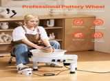 Pottery Wheel, 28 cm Ceramic Wheel Forming Machine, 60-300 RPM Speed Foot Pedal, V952-PDSLPJ28CMBSRQ5F9V3