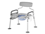 Bedside Commode Chair, 227 kg Capacity, 4-in-1 Portable Toilet and Raised Toilet with Padded V952-WLKBSLRZD500Y4MTK001V0