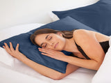 MULBERRY SILK PILLOW CASE TWIN PACK - SIZE 51X76CM - NAVY ABM-204370
