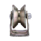 2pcs 2" V Type Wheel Track Rail W/ Bracket Sliding Gate Roller Steel V1294-YM0722-JYA03049