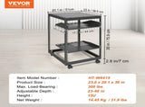 15U Open Frame Server 23-40 in Adjustable Depth, Free Standing or Wall Mount Network Server V952-KFSJJH15U2340IWPXV0