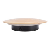 Wood Wall Sconce Hardwired Warm Light Round Indoor LED Wall Lamp for Living Room Bedroom Hallway V1294-YM0901-3119240151311