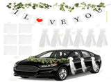 I LOVE YOU Banner Decorative Kit with Mesh Garlands Artificial Eucalyptus Rattan Door Handles V1366-AZ2-W-15149