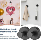 Suction Cup Hooks - 2025 Upgraded Stainless Steel Heavy Duty No Drill Hooks for Wreaths on Glass, V1258-DP02-F-863