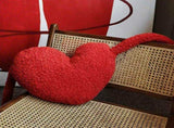 Red Heart Pillow Cartoon Plush Soft Comfortable Heart Shaped Pillow Toy Decoration for Living Room V1294-YM0626-3117220311111