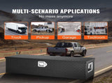 Heavy Duty Aluminum Truck Bed Tool Box, Diamond Plate Tool Box with Side Handle and Lock Keys, V952-LCZXG39X13X10BIVQV0