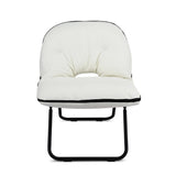 Artiss Foldable Chair 2-In-1 Armchair Lounge Chair Portable White UPHO-H-ARM04-FLD-WH