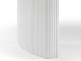 Dining Table Sintered Stone Top MDF Table Base High Glossy White V43-DT-SCRL