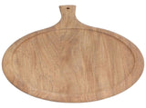 Wooden Pizza Tray Durable Round Serving Board with Handle Bread Food Dinner Plate for Restaurant V1294-YM0714-3118210230011
