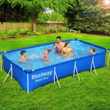 Bestway Swimming Pool 400x211x81cm Steel Frame Above Ground Pools 5700L BW-POOL-400CM-56512
