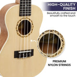 Karrera 23in Ukulele Guitar - Natural UKL-23-NAT