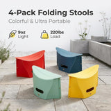 4-Pack Lightweight Foldable Portable Stools Camping & Hiking Stools, Pocket Chairs, Hiking V1188-MS-909-027
