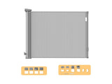 BoPeep Retractable Baby Safety Gates 150cm Grey 150 cm KD1134-150-GY