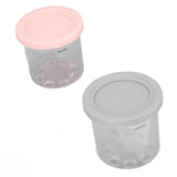 2PCS Ice Cream Pints Cup 600ml Ice Cream Container Storage Jar for Ninja NC299AMZ NC300s Grey and V1294-YM0703-3113230124912
