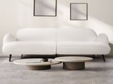 Levede Cloud Sofa 3 Seater Sherpa Fleece White SF1008-BG