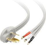 10 AWG 3 Prong Dryer Cord - 10ft, 30A / 7500W Rated, NEMA 10-30P to 3-Wire Appliance Cord, Dryer V1258-DP02-C-1459