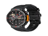 M-Rex4 Men Rugged GPS Smart Watch, 5ATM Waterproof Bluetooth Call Fitness Tracker Heart Rate Sleep V1300-M-REX4-BLACK
