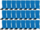 24x Womens Leg Warmers Disco Winter Knit Dance Party Crochet Legging Socks Costume - Topaz Blue V563-BR-24LEGWARMS-TPAZBLU