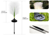 4PCS Garden Solar Lights Multi-Color Changing LED Flower Stake Light Decorative Landscape Lawn Yard V1192-AZ-W-11699