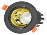 LED Downlight Aluminum Adjustable Angle Dustproof Ceiling Embedded Spotlight for Living Room Bedroom V1294-YM0715-3119210294811