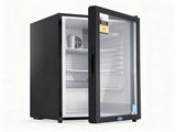 Devanti 105L Bar Fridge Glass Door Mini Fridge Countertop Cooler Black BF-F-G-105L-BK