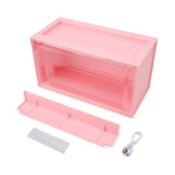 Figure Display Case with Light Sensing Constant On Function 2 Tier Mini Figure Display Box Showcase V1294-YM0901-3117240242811